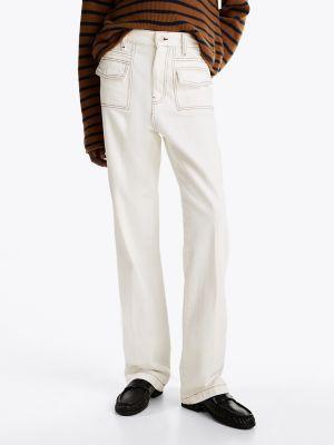 Contrast Stitch Relaxed Bootcut Jean Product Image