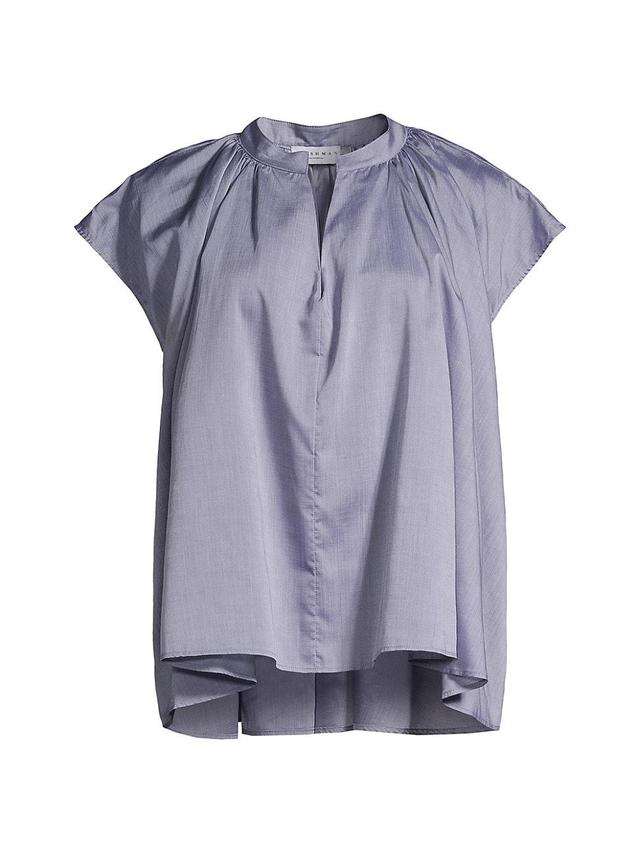 Womens Finch Cap-Sleeve Pullover Blouse Product Image