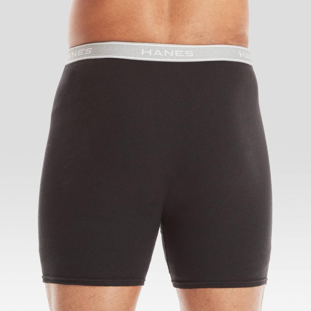 Hanes Mens Boxer Briefs 4pk - Black XXL Product Image