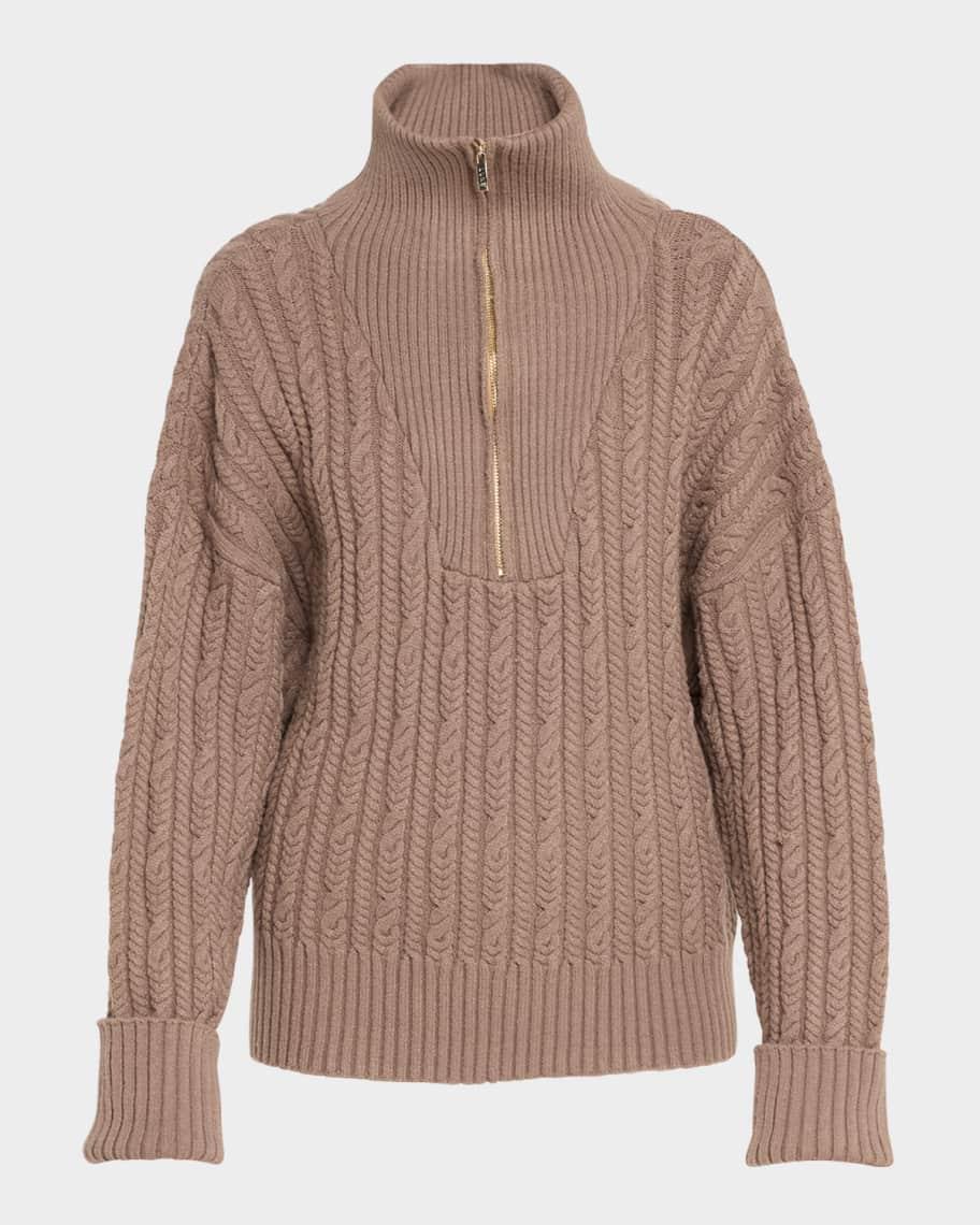 Blake Cable Knit Half-Zip Sweater product image