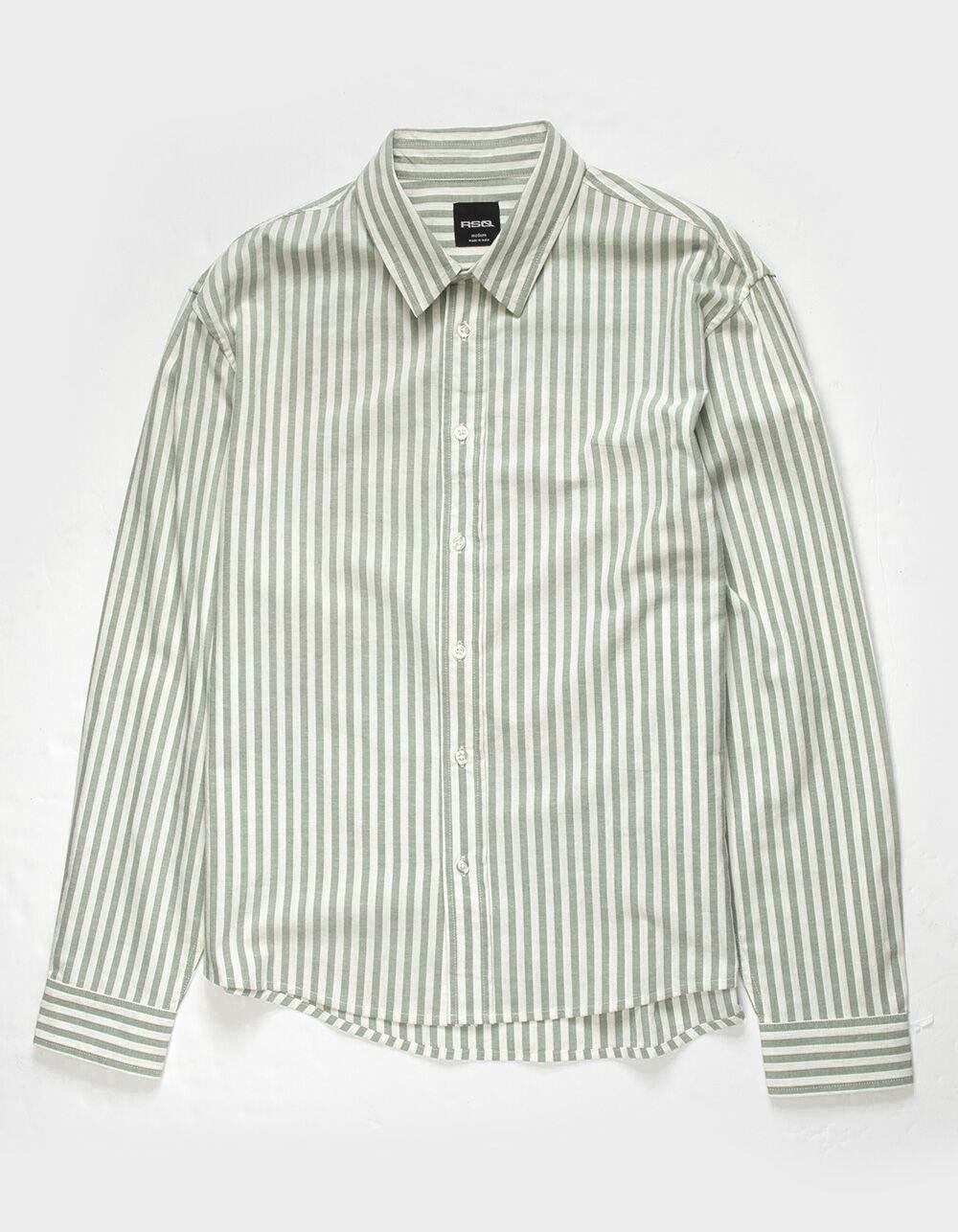 RSQ Mens Striped Oxford Shirt Product Image