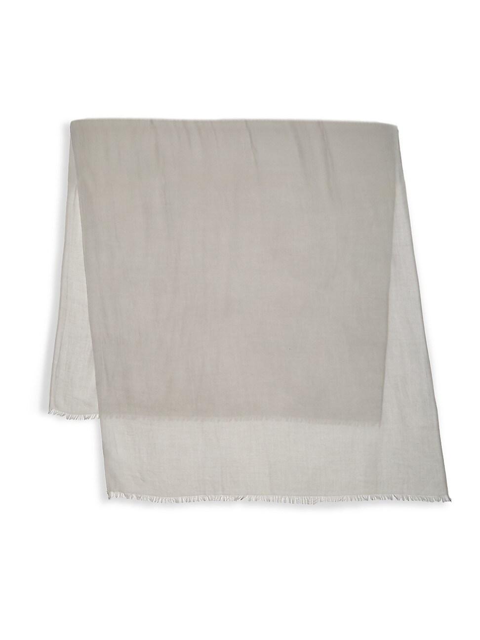 Womens Cashmere Fringed Scarf Product Image