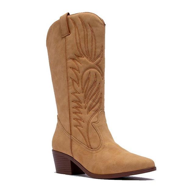 Qupid Montana-73 Womens Embroidered Western Boots Product Image