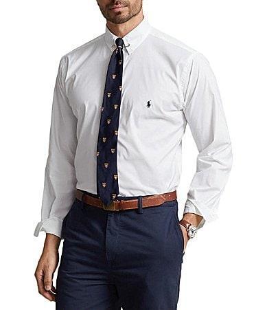 Polo Ralph Lauren Big  Tall Performance Stretch Twill Long Sleeve Woven Shirt Product Image