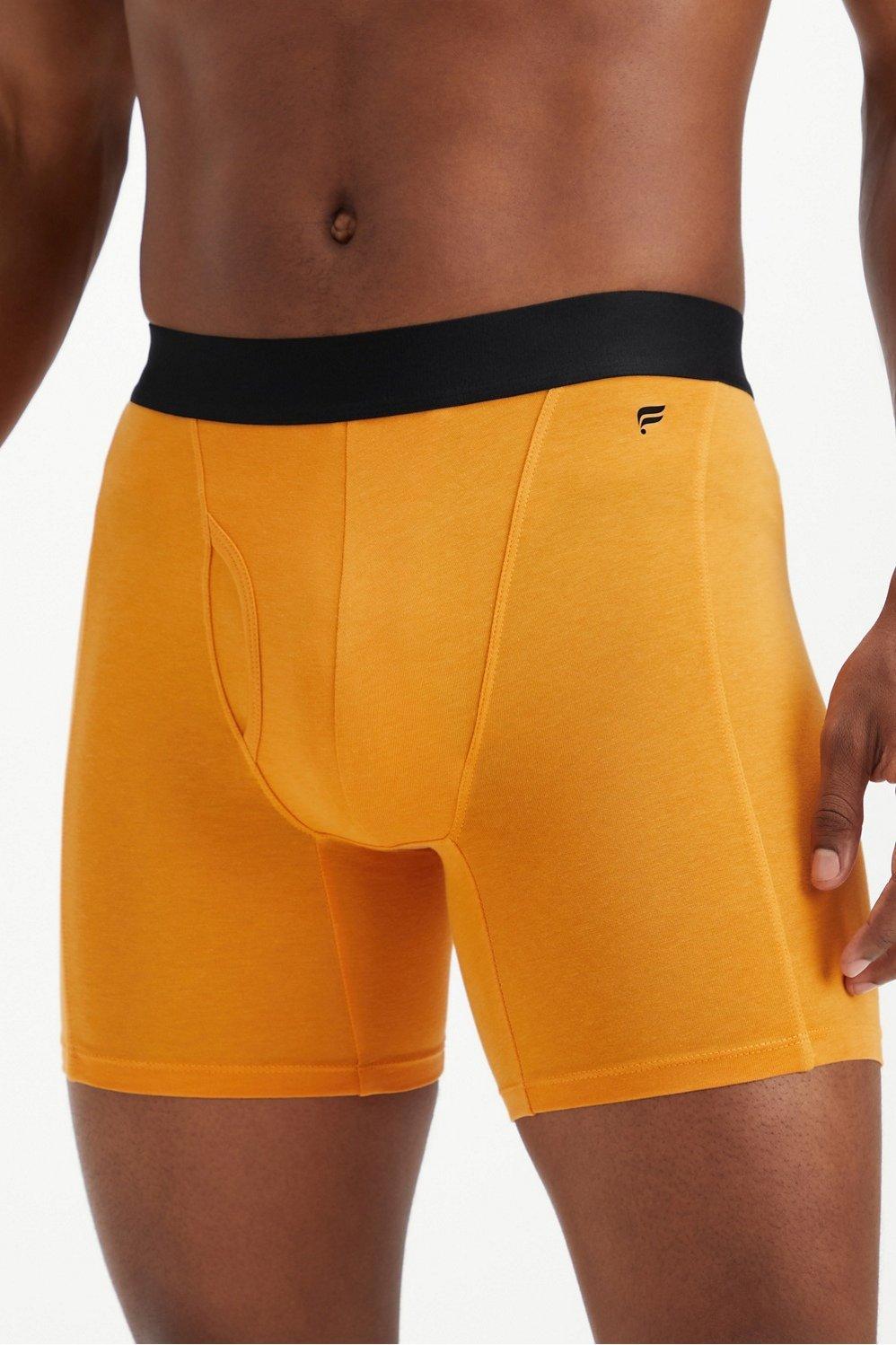 Fabletics Men The 24-7 Boxer Brief male Golden Ochre Size XS Product Image