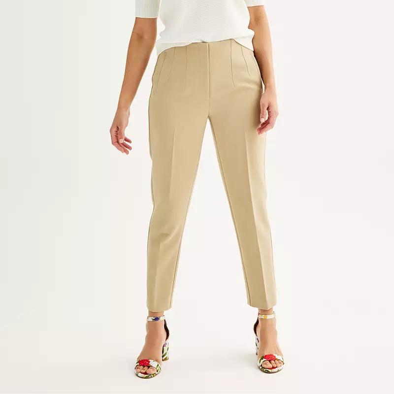 Womens Nine West High Rise Tapered Pants Product Image