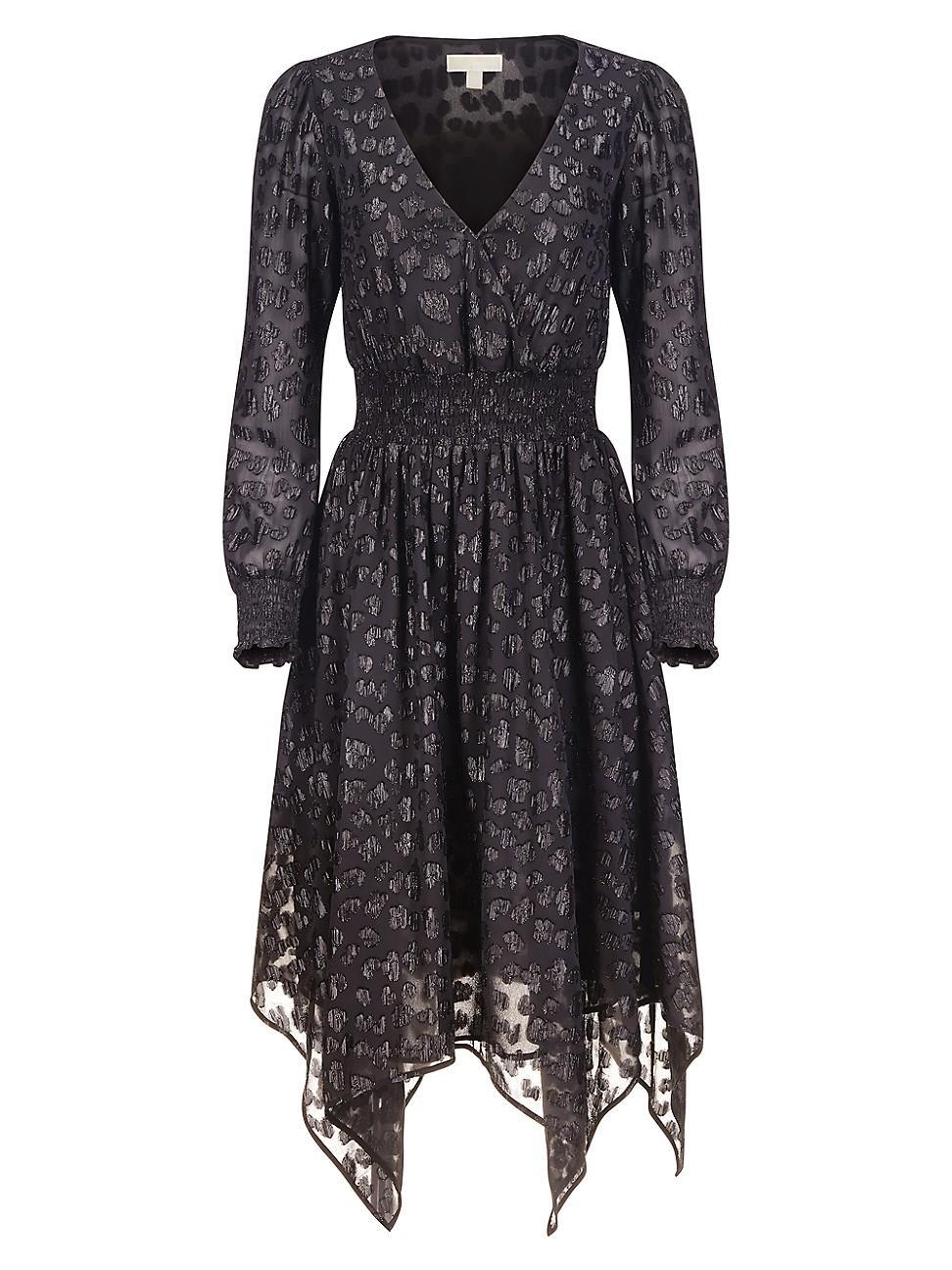 MICHAEL Michael Kors Clip Jacquard Hank Midi Dress Women's Dress Product Image