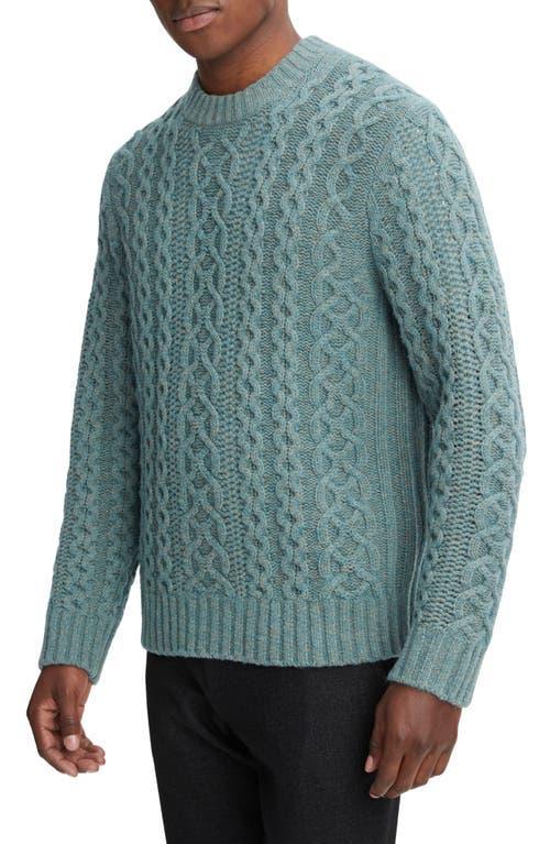 Vince Aran Cable Crewneck Wool & Cashmere Sweater Product Image