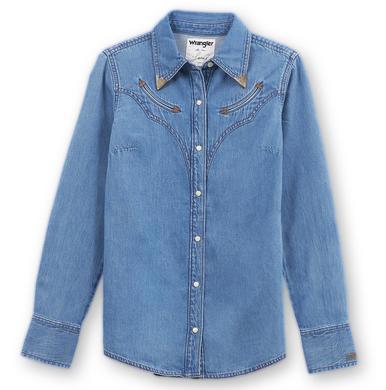 Wrangler® x Lainey Wilson Moxie Denim Snap Shirt Product Image