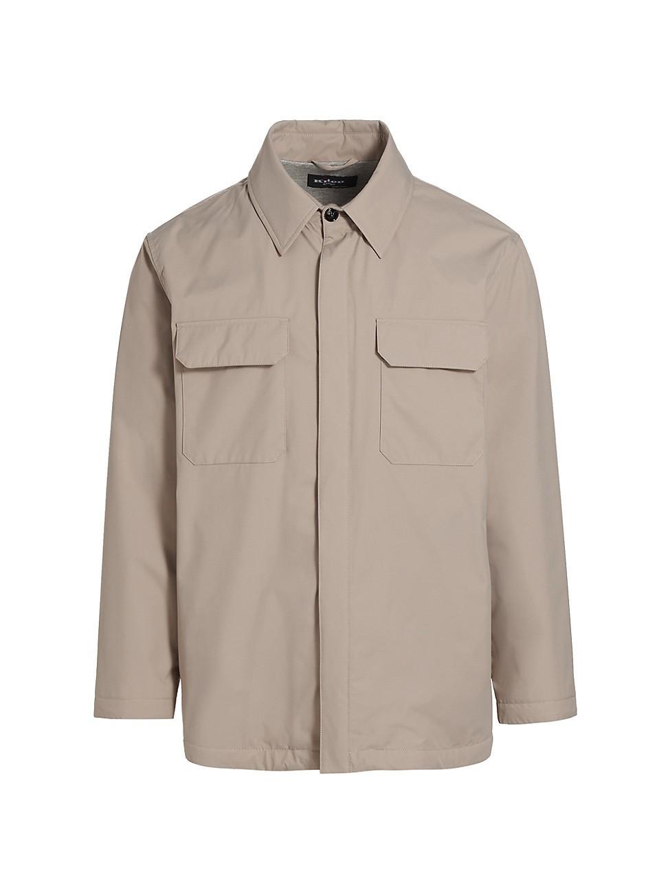 Mens Woven Snap Jacket Product Image