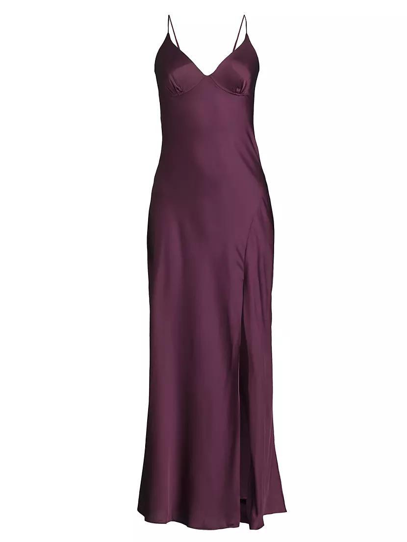 Emaline Satin Maxi Dress Product Image