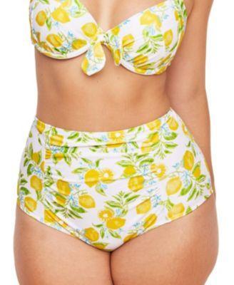 Plus Size Shelby Swimwear High-Waist Bikini Bottom Product Image