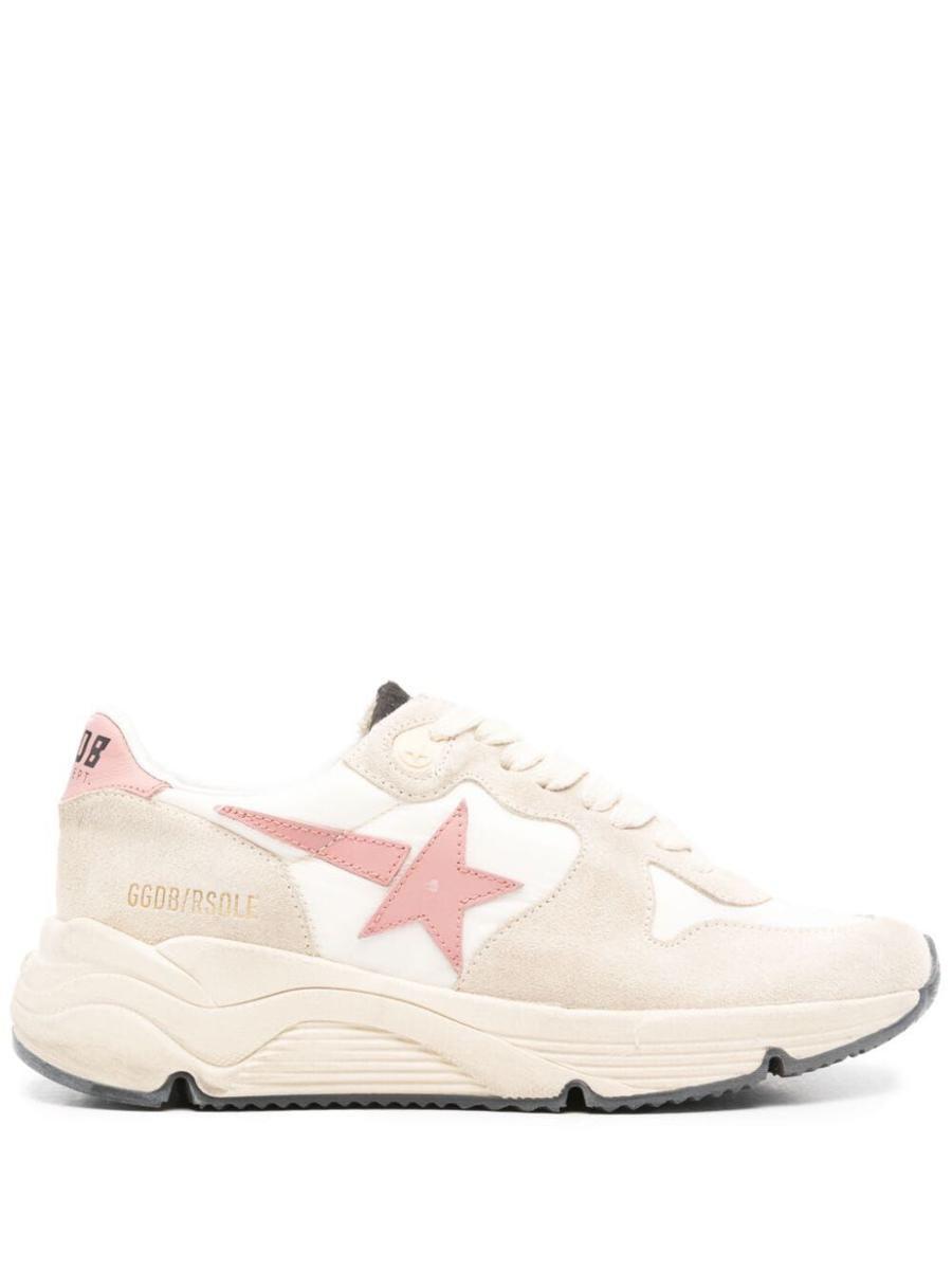 Running Sole Leather Sneakers In Pink Product Image