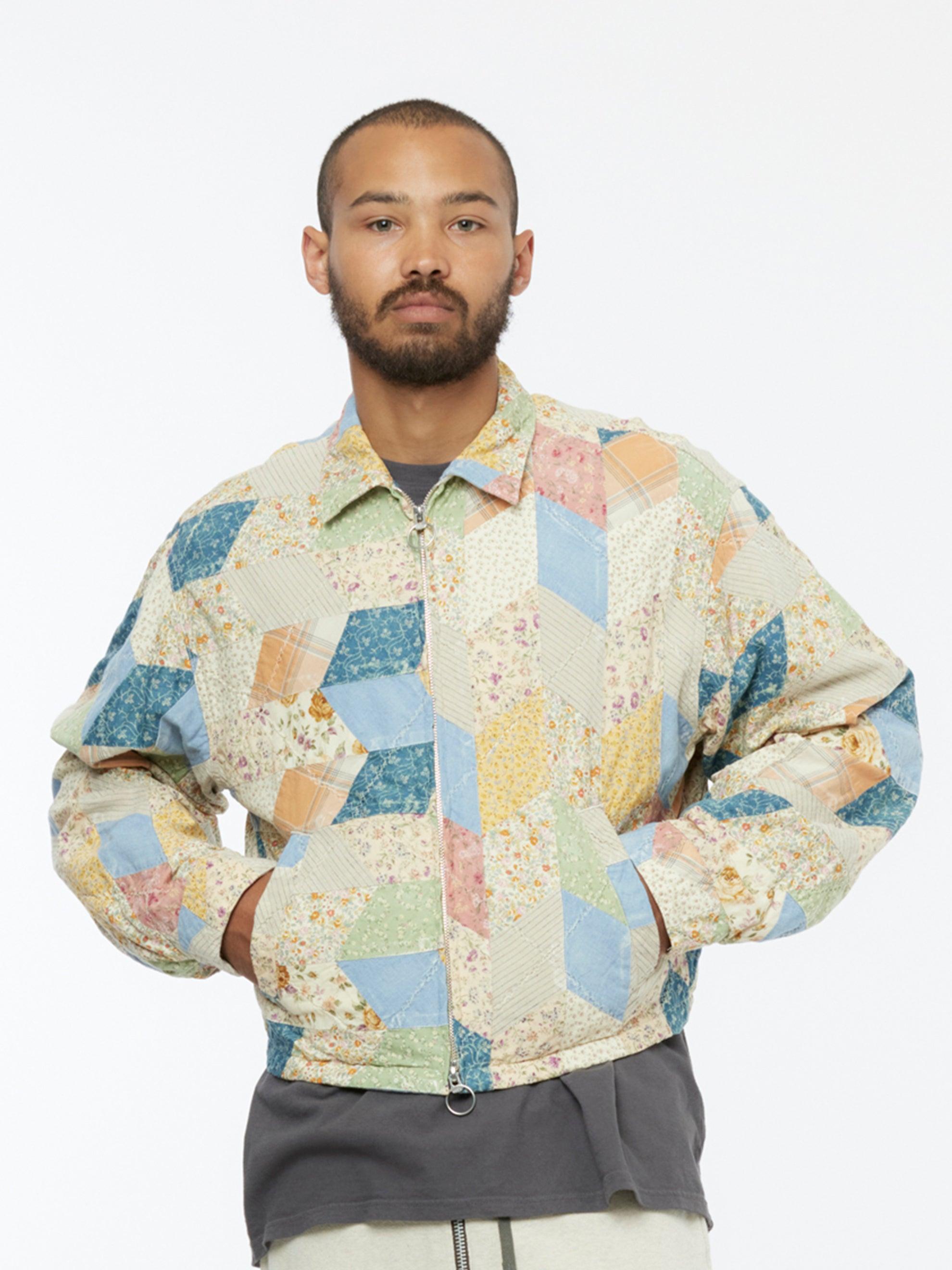 Yabane Quilt Patchwork Drizzler Jacket Product Image