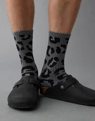 AE Animal-Print Crew Socks Product Image