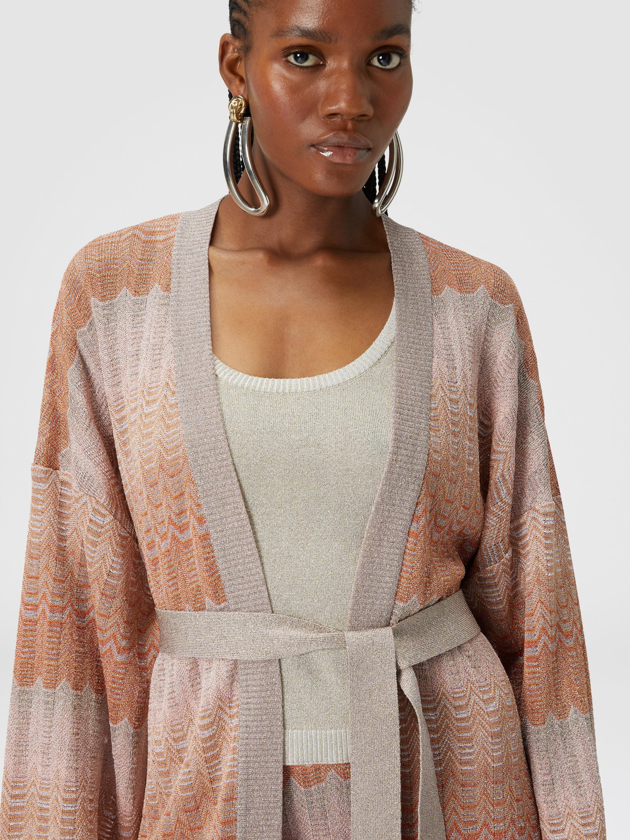 Zigzag Greek pattern cardigan and belt Product Image