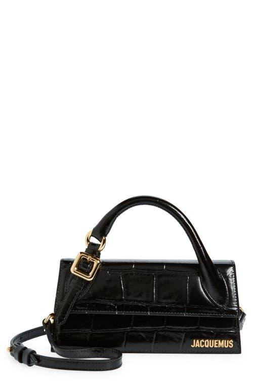 Jacquemus Le Chiquito Long Croc Embossed Leather Convertible Bag Product Image