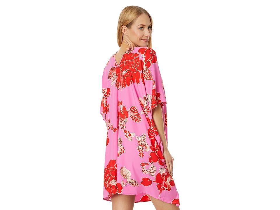 Natori Passion Flower Caftan (Pink ) Women's Pajama Product Image