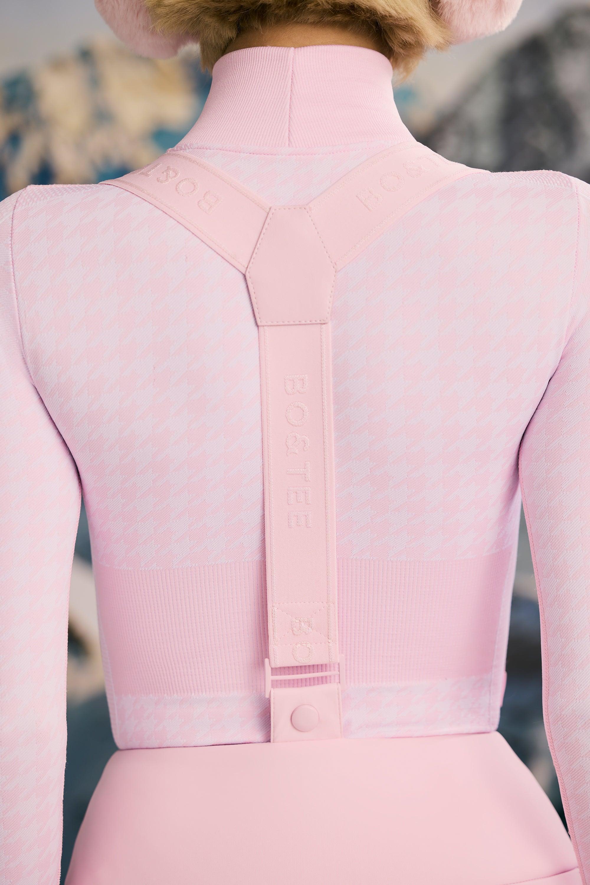 Fleece-Lined Ski Trousers in Pastel Pink Product Image