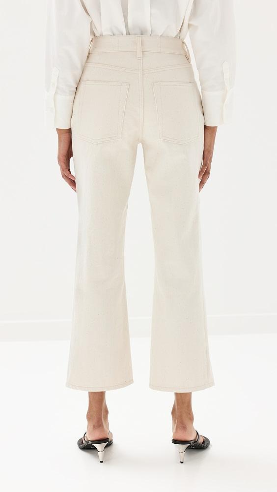 Jil Sander Bootcut Cropped Leg Denim Jeans | Shopbop Product Image