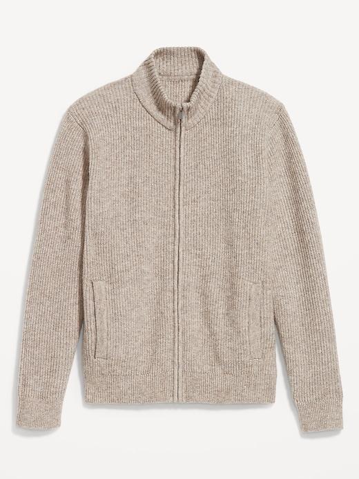 Shaker Stitch Zip Sweater Product Image