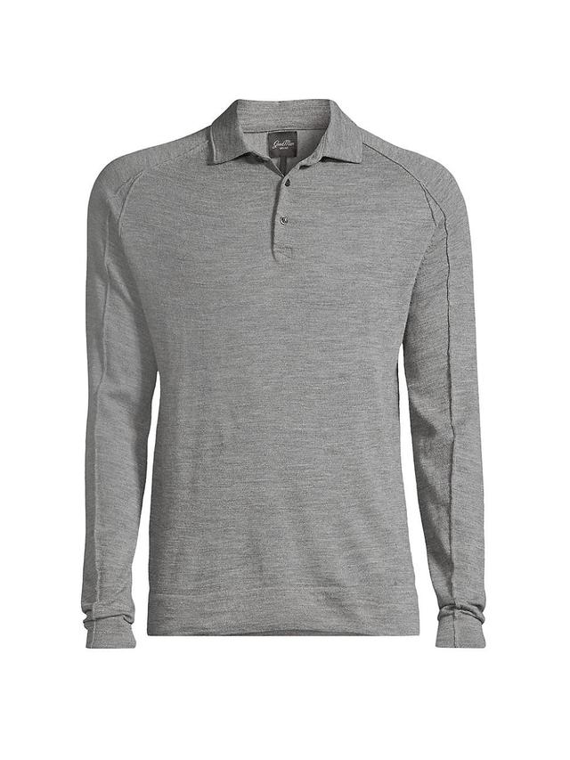 Good Man Brand MVP Polo Sweater (Grey Heather) Men's Clothing Product Image