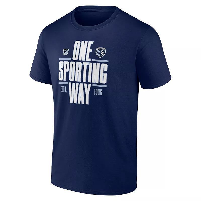 Mens Fanatics MLS Sporting Kansas City One Sporting Way Graphic Tee Blue Product Image