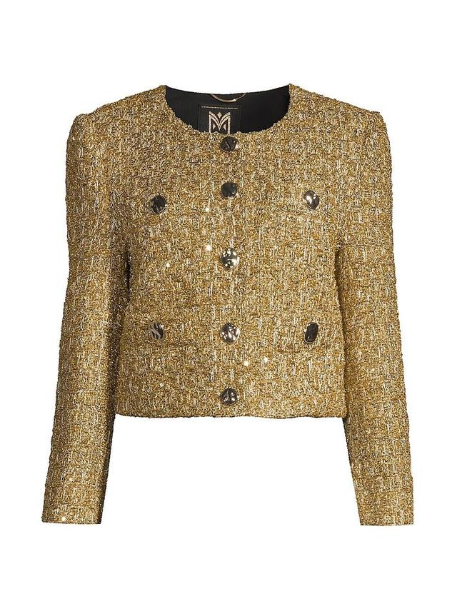 Womens Pheobe Metallic Tweed Jacket Product Image