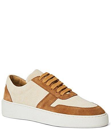 Mens Darian Suede & Canvas Low-Top Sneakers Product Image