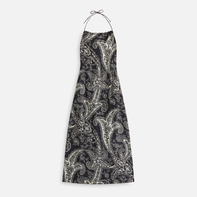 Kith Women Myra Paisley Halter Dress - Black Female Product Image