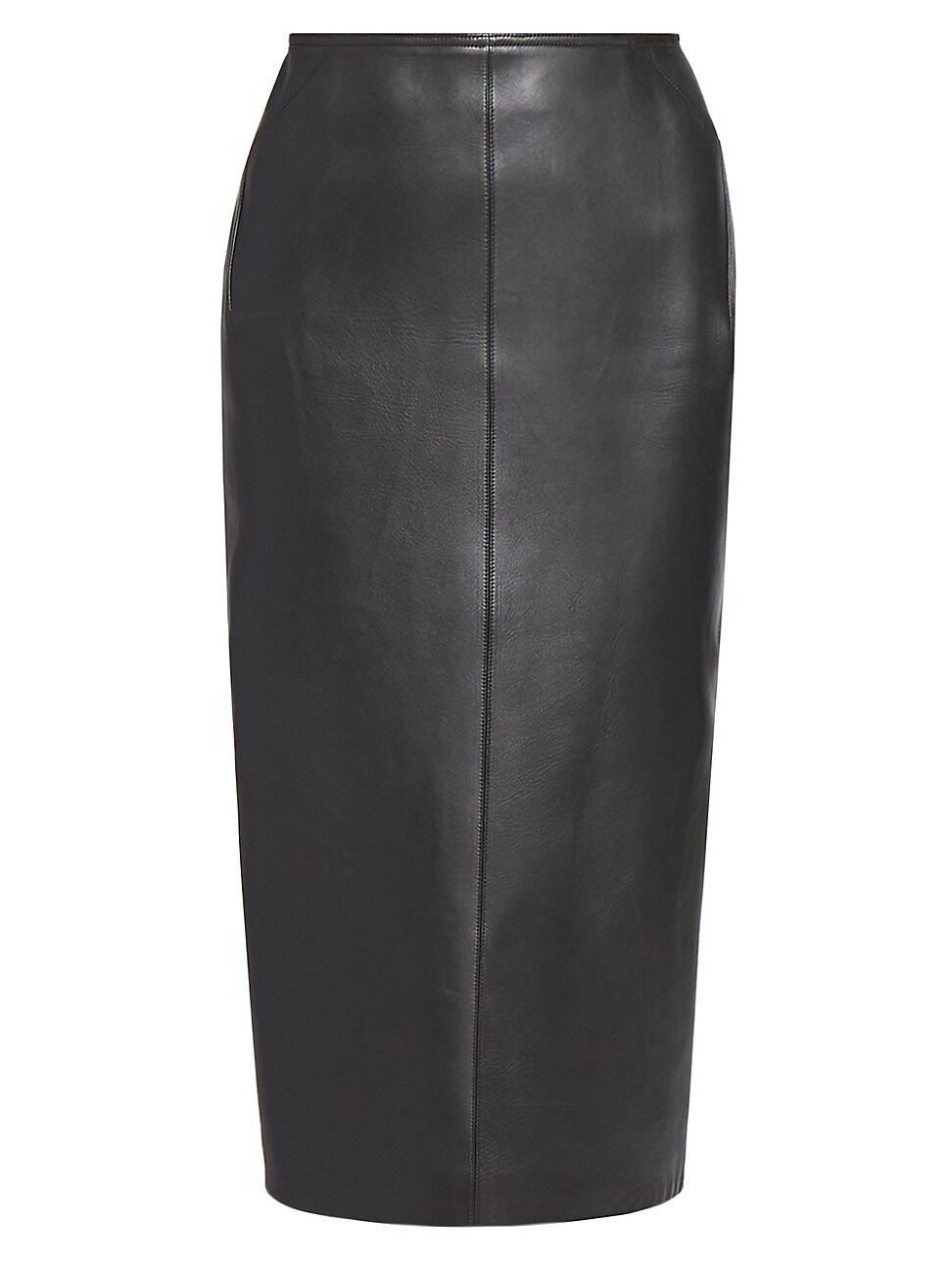 Womens Leather Pencil Skirt product image