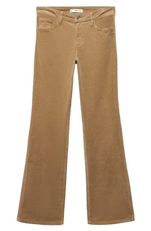 MANGO Corduroy Flare Leg Pants Product Image