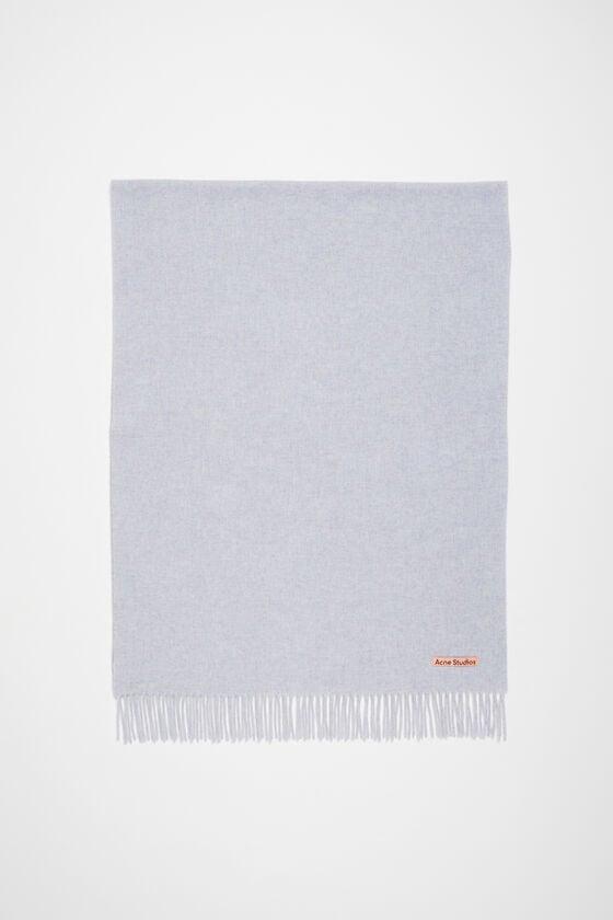 Fringe wool scarf - oversized Product Image