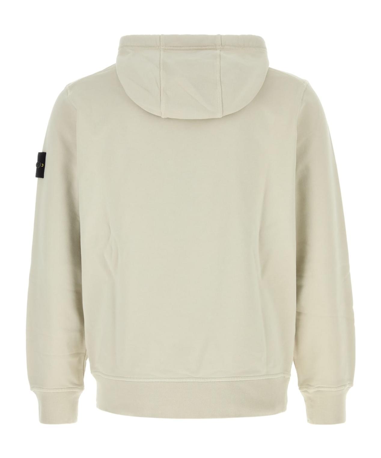 STONE ISLAND Hoodie Sweater In Beige Product Image