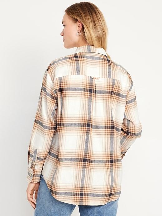 Button-Down Flannel Tunic Product Image