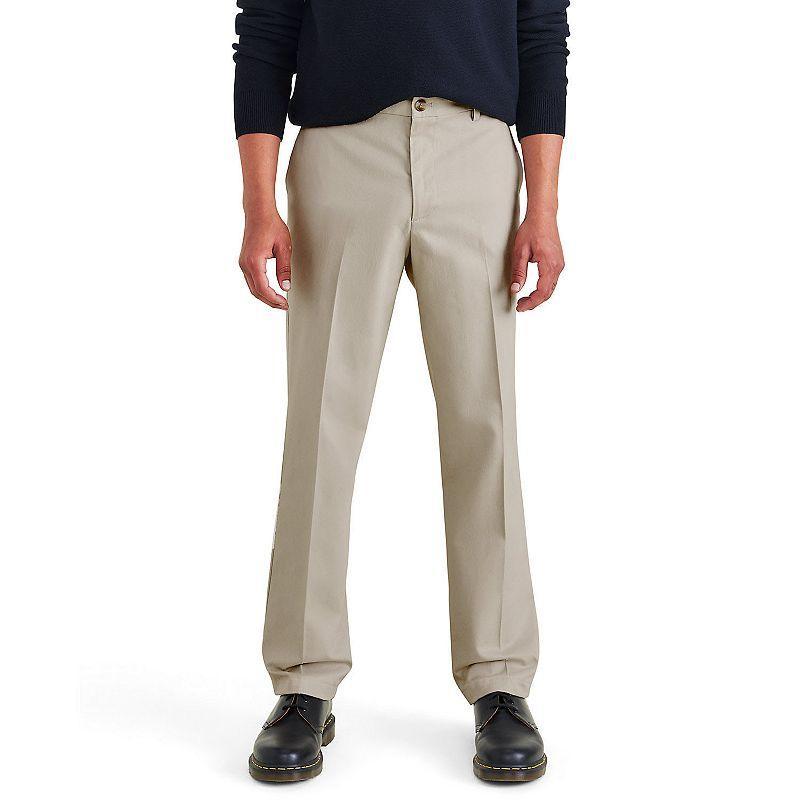 Men's Signature Classic Fit Iron Free Khaki Pants with Stain Defender Product Image