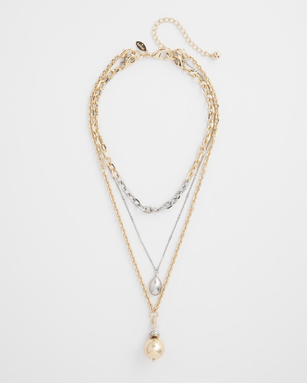 Chico's Convertible Mixed Metal Necklace   Chico's - Mixed Metals - Women Product Image