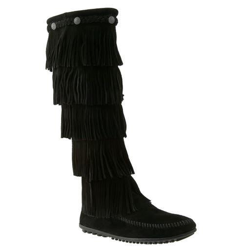 Minnetonka Five Layer Fringe Boot Product Image