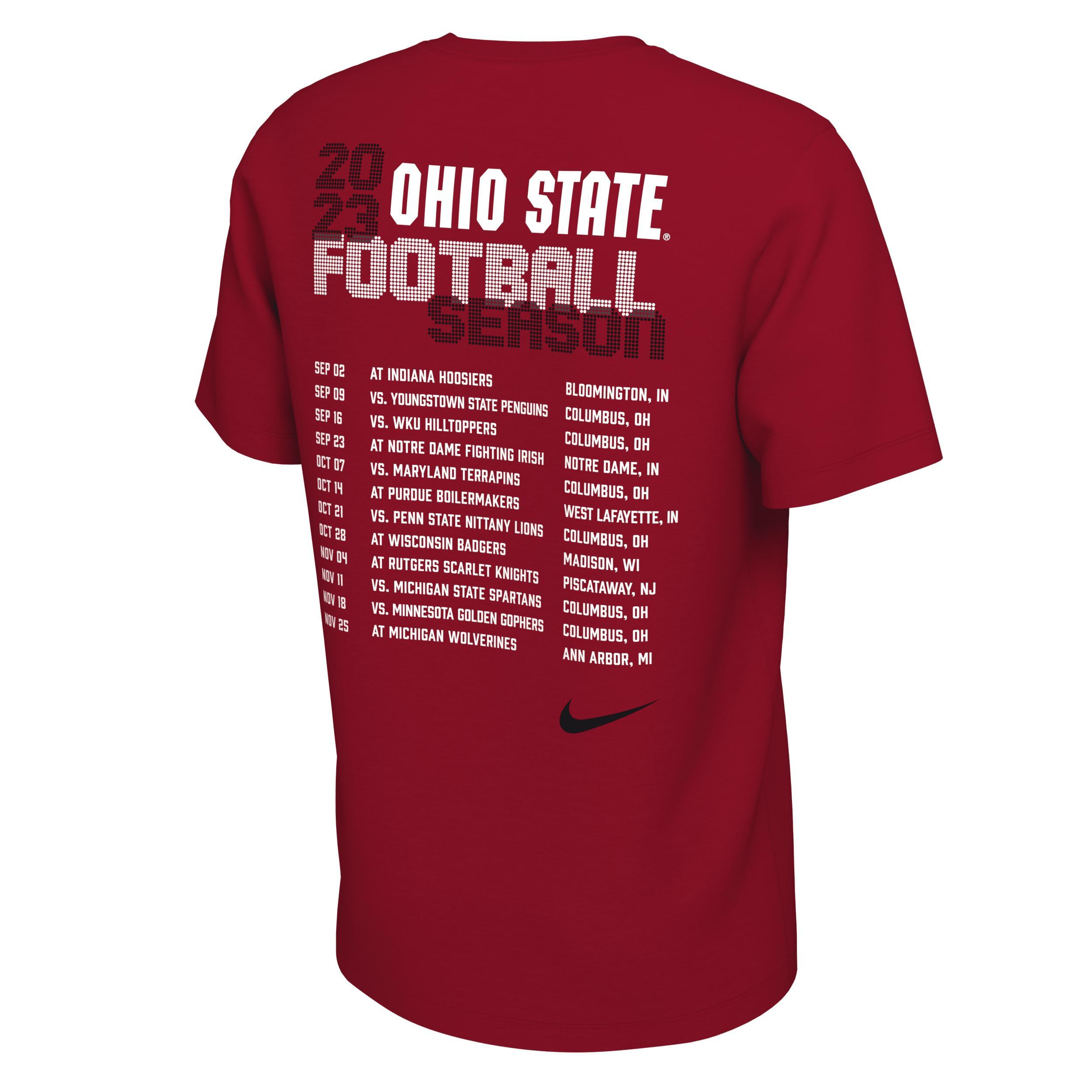 Ohio State Schedule Nike Men's College T-Shirt Product Image