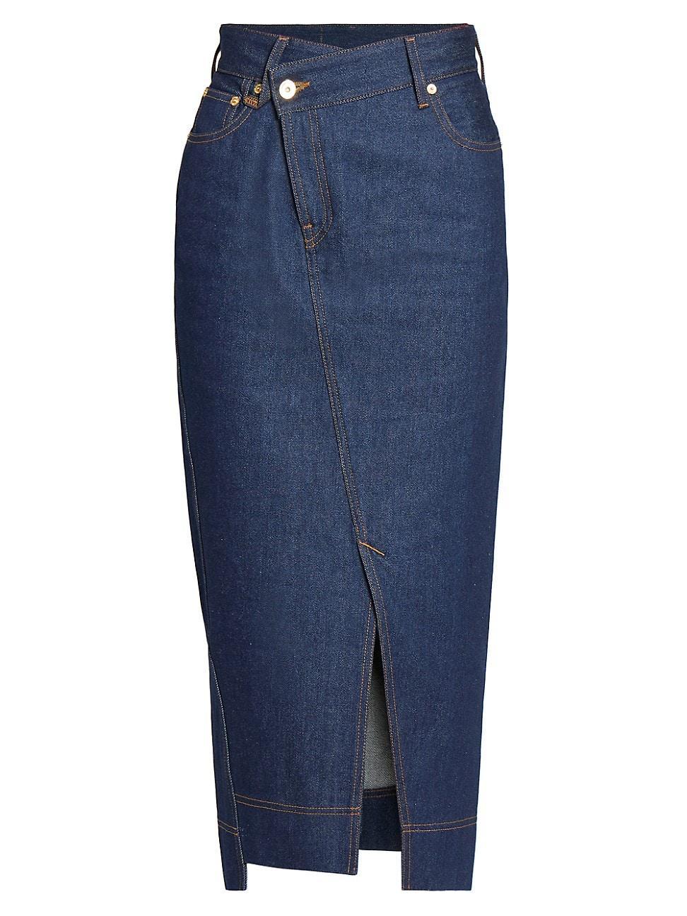 Womens De-Nmes Denim Midi-Skirt Product Image