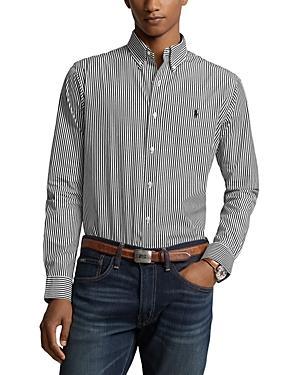 Polo Ralph Lauren Slim Fit Striped Stretch Poplin Long Sleeve Woven Shirt Product Image