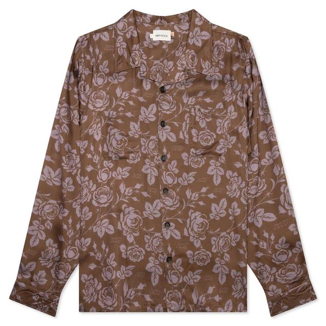 Honor the Gift Patterned Woven L/S - Brown Male Product Image