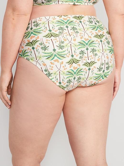 High-Waisted Bikini Swim Bottoms Product Image