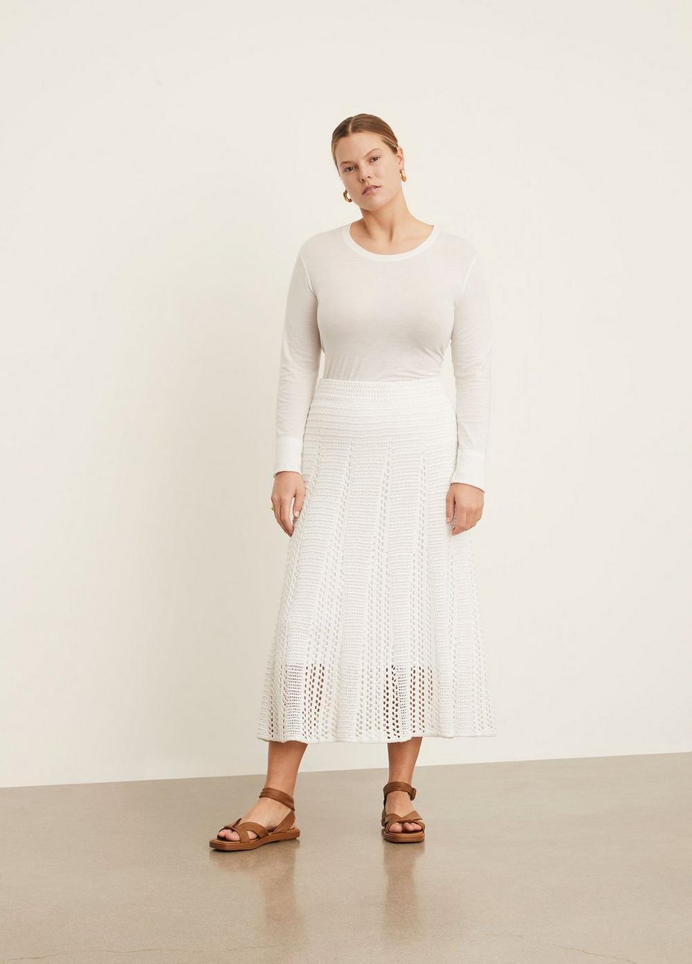 Godet Crochet Skirt Product Image