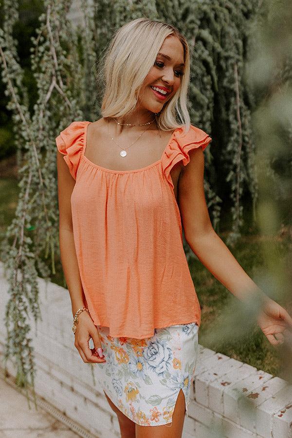 Cutie Pie Shift Top In Orange Product Image