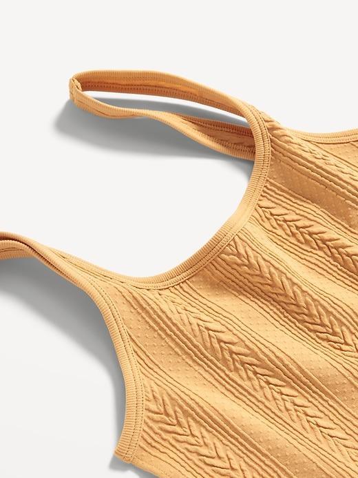 Seamless Cable-Knit Bralette Product Image