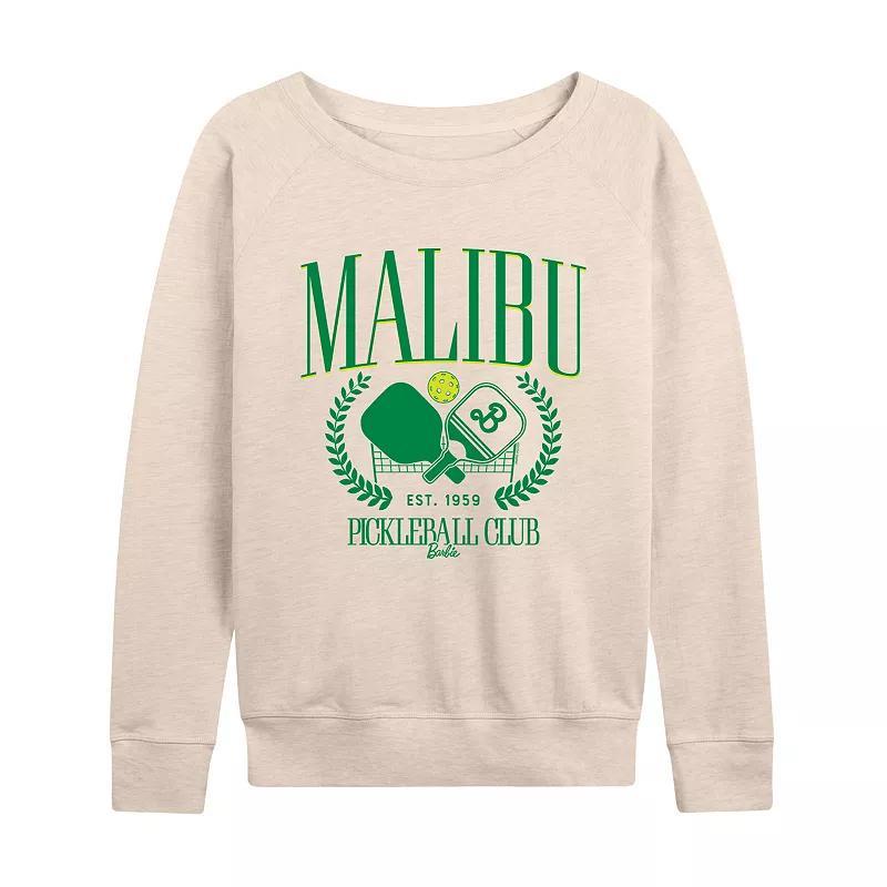 Womens Barbie Malibu Pickleball Lightweight French Terry Sweatshirt Product Image