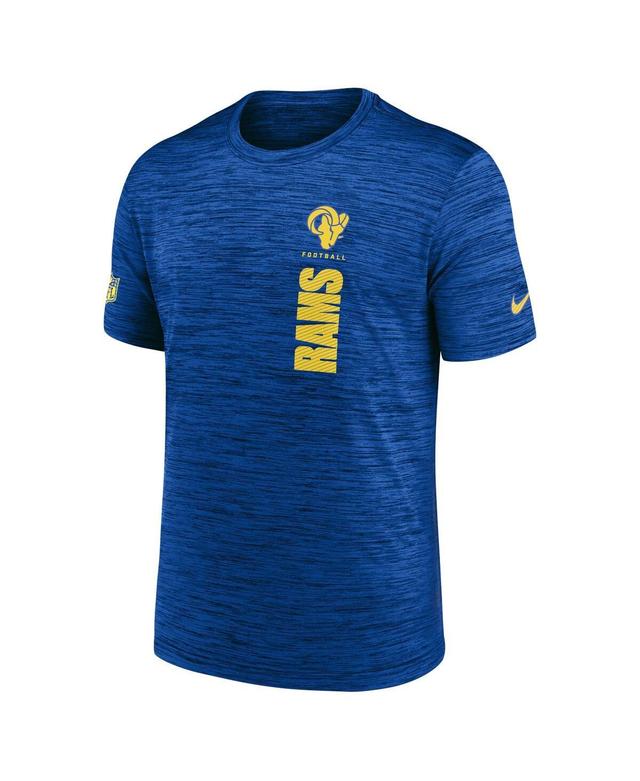 NIKE Men's Royal Los Angeles Rams 2024 Sideline Velocity Performance T-shirt In Blue Product Image