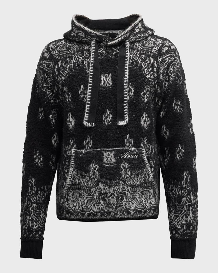 Men's Bandana Knit Hoodie Product Image