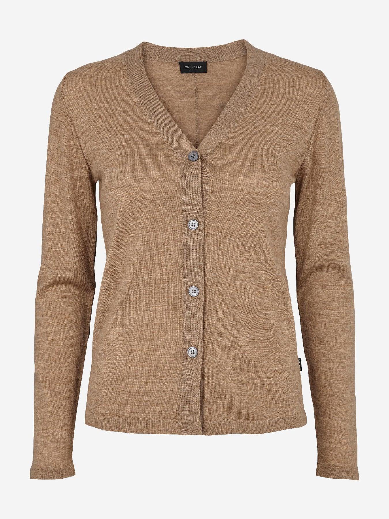 Sand Women's Fellini Lee Light Camel Cardigan Female Product Image